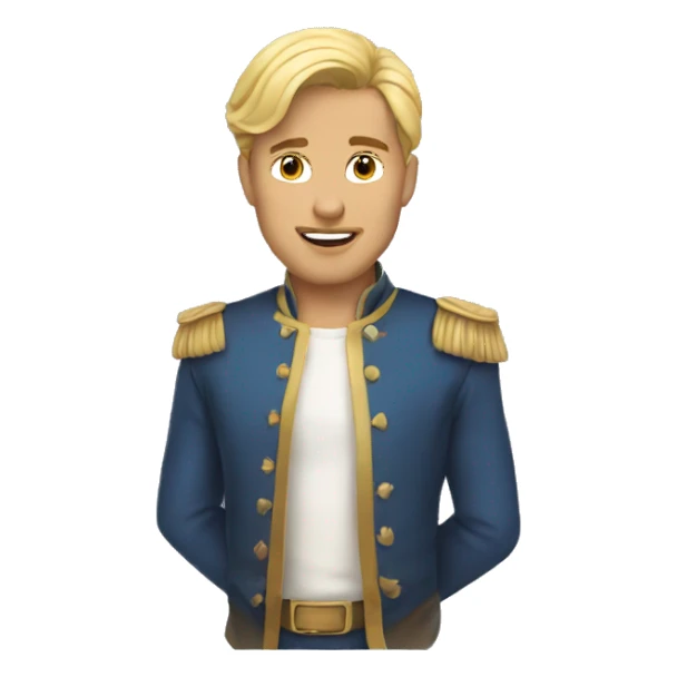 blonde man princess sticker