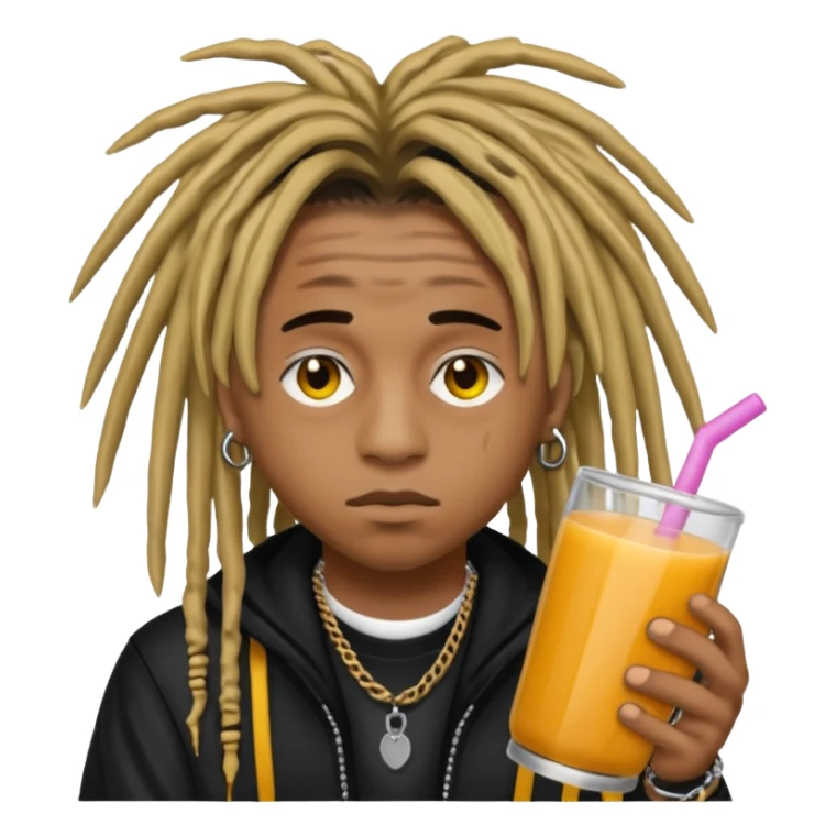 Juice wrld 999 Emo rapper with dreads  sticker