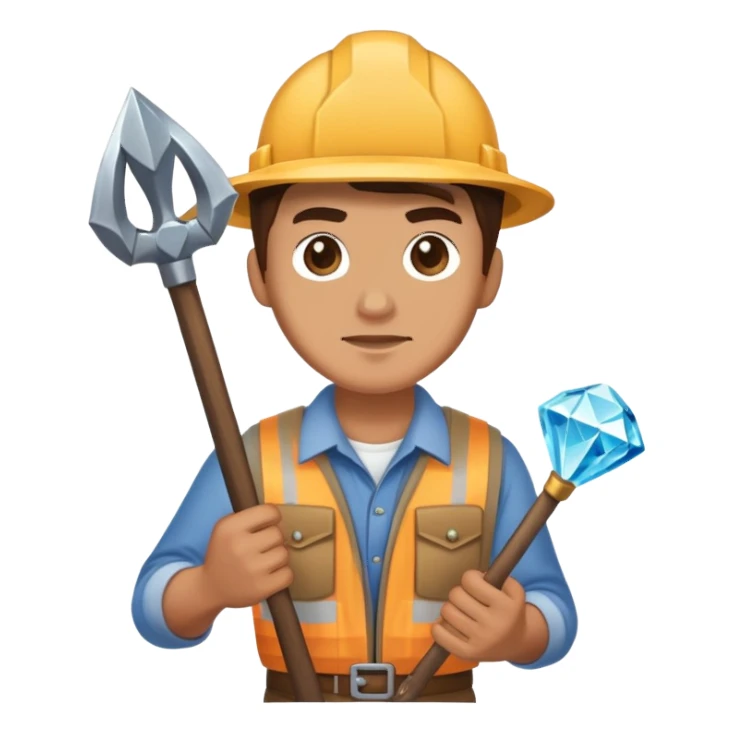 Steve mining diamonds sticker