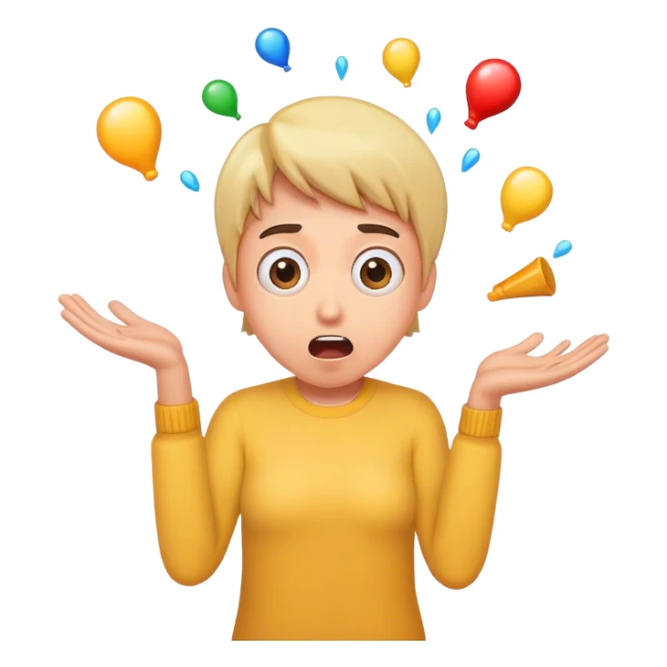 Everything falls out of hand sticker