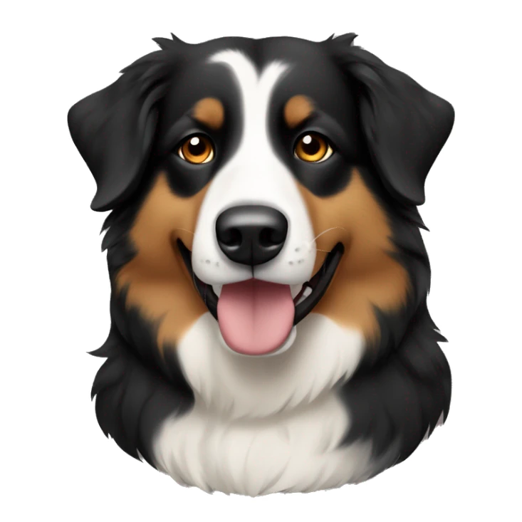 Aussie shepherd all black with tan markings  sticker