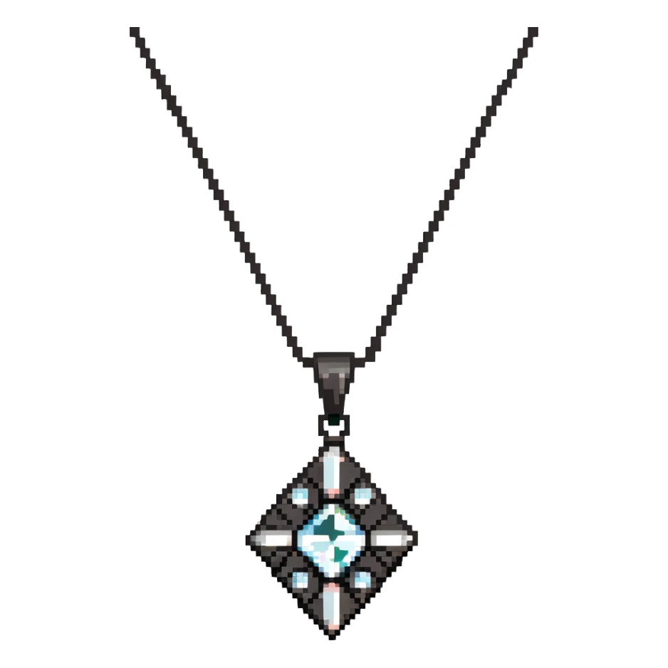 Diamond necklace with Imogen pendant sticker