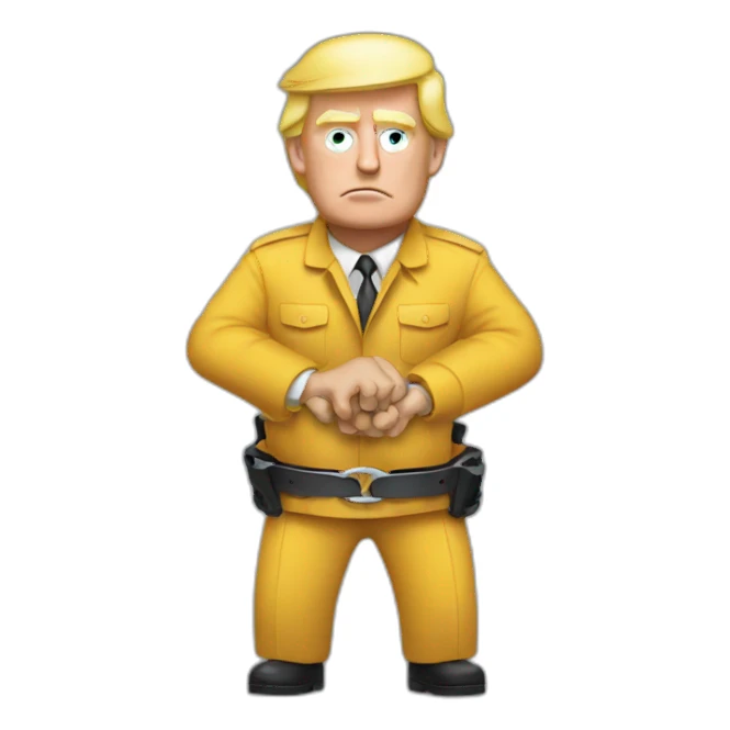 trump-in-handcuffs sticker
