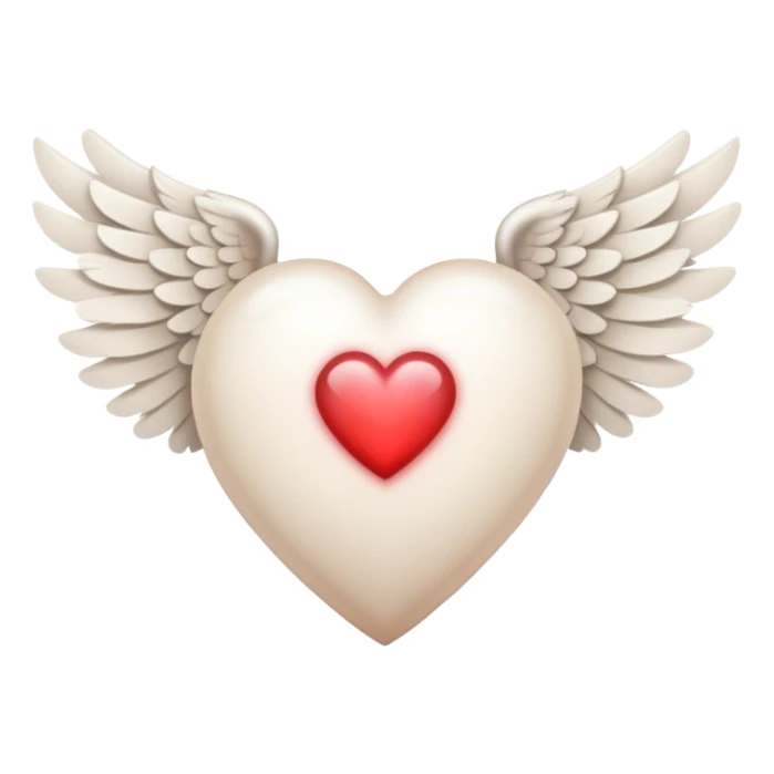 heart with wings sticker