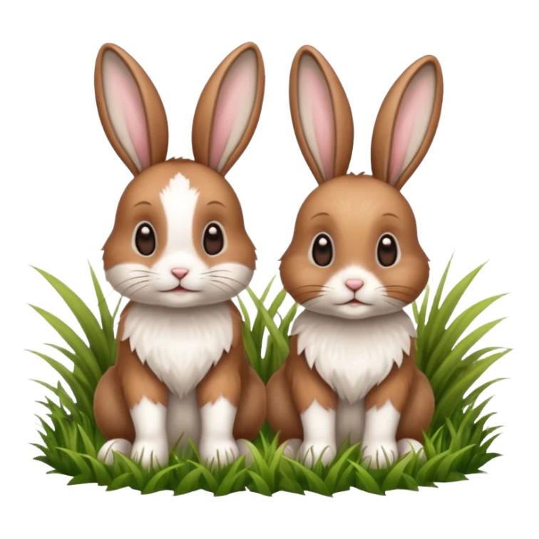 2 rabbits mating sticker