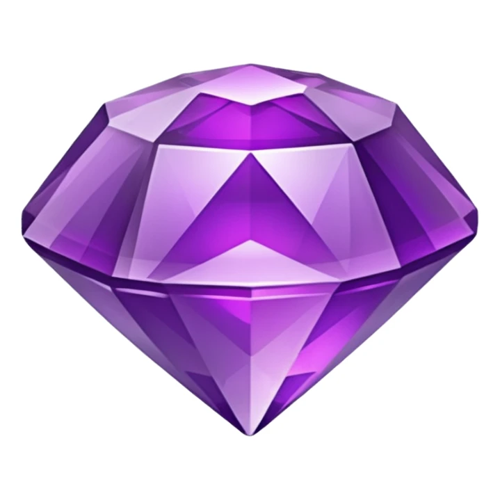 crystal purple gem sticker