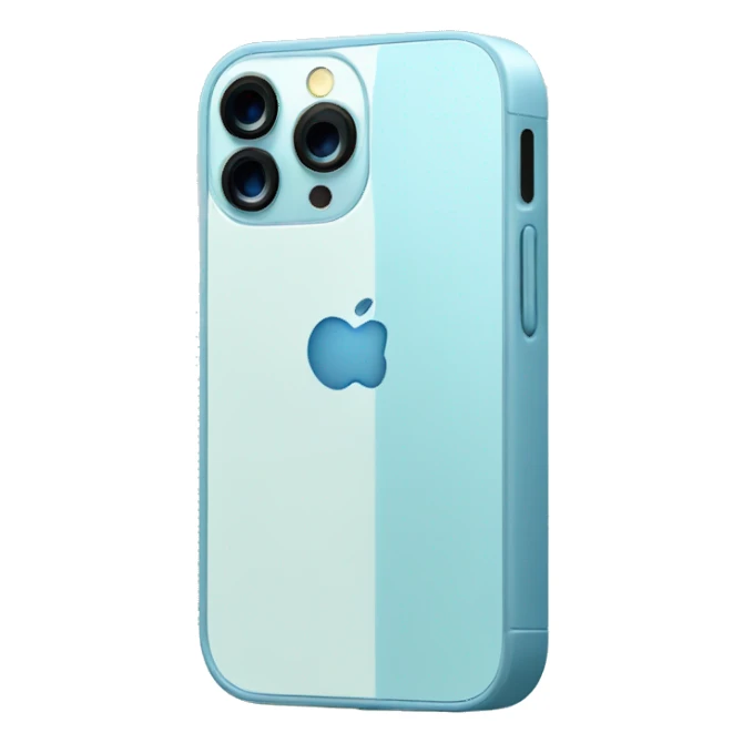 iPhone 13 Pro in light blue colour sticker