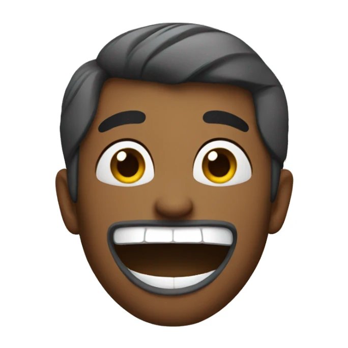 Awkward smile sticker