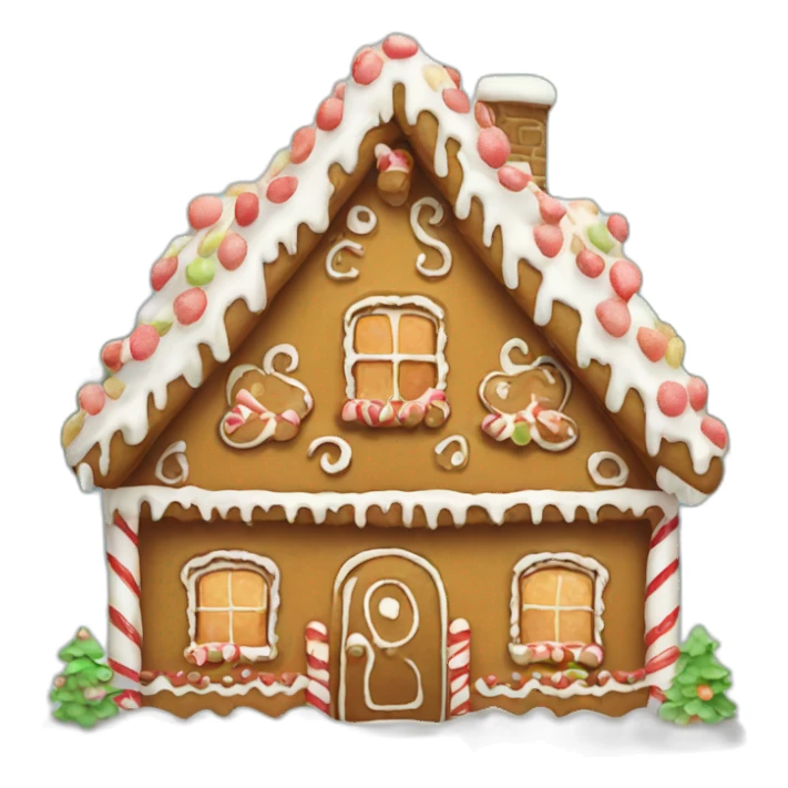 cute gingerbread house sticker
