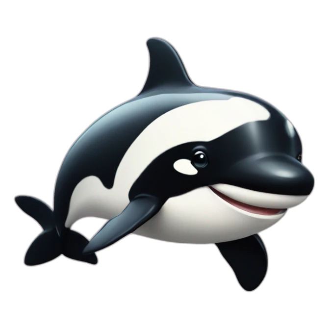Cute orca sticker