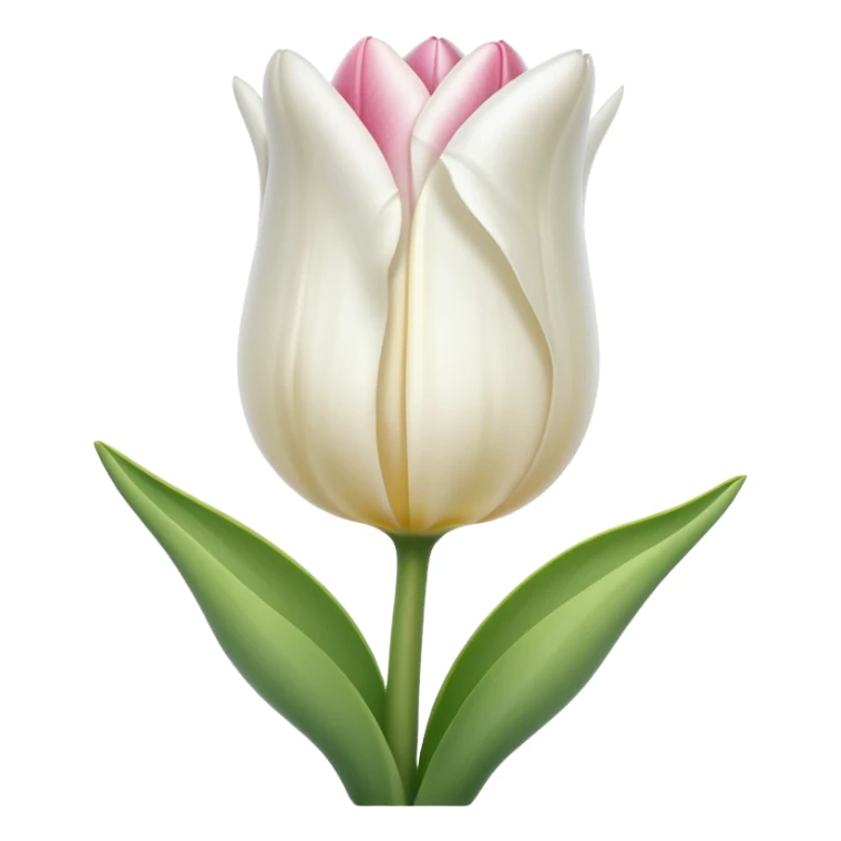 White tulip sticker