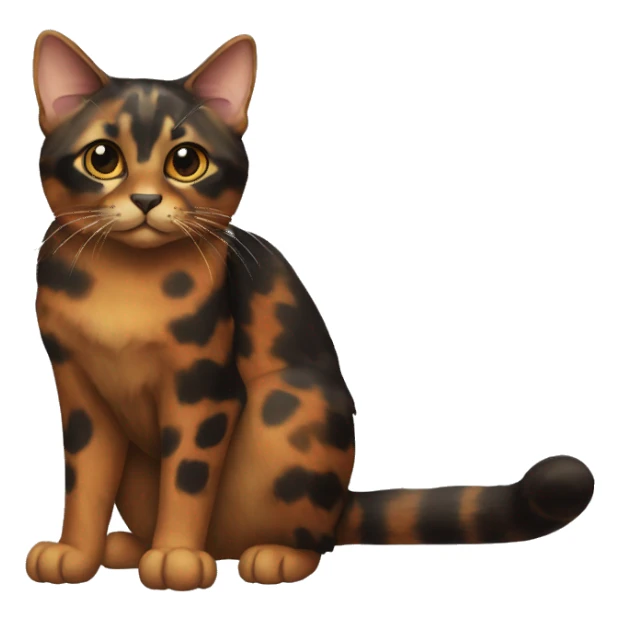 Tortoiseshell Cat Full Body sticker