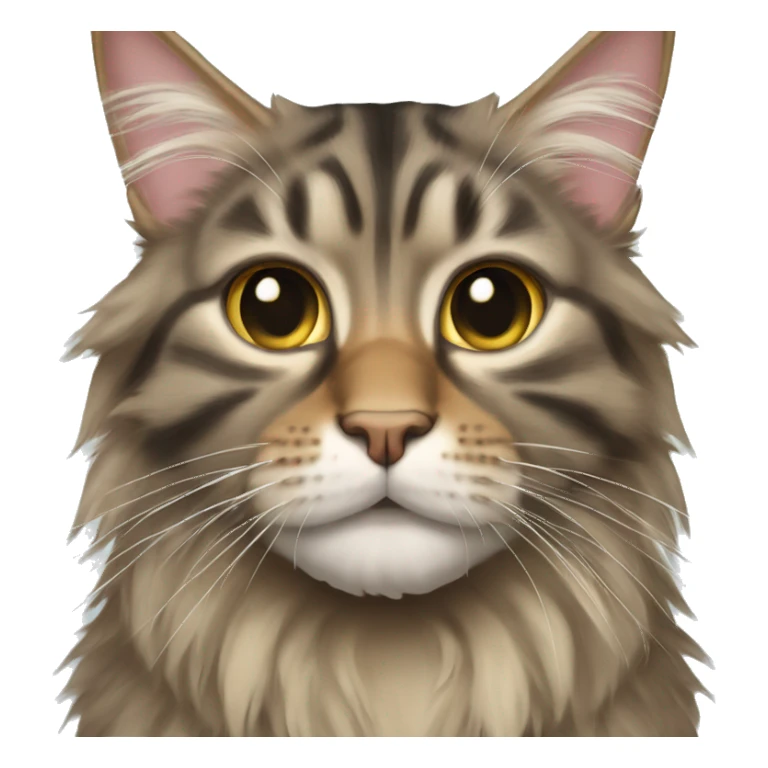 Tabby Maine coon cat sticker