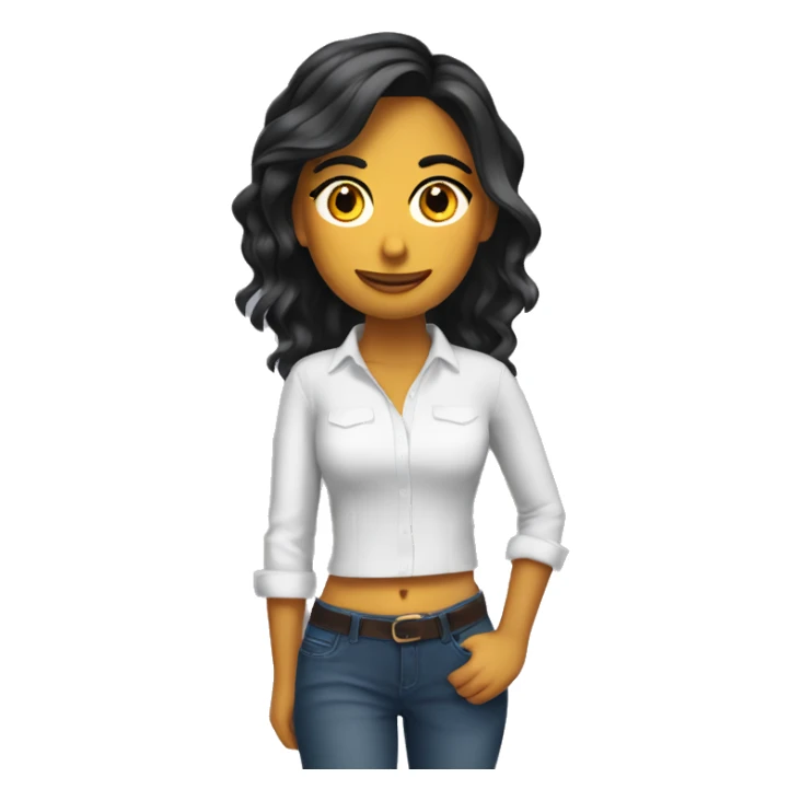 Chica morena marketing digital  sticker