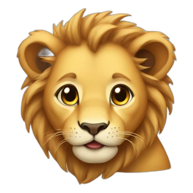 Lion's baby sticker