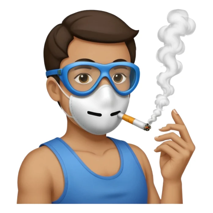 Smoking a noz tank sticker