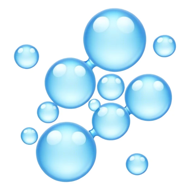 trail of bubles no faces sticker