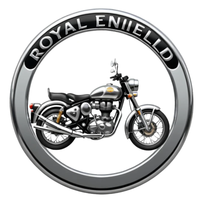 Royal enfield bike logo sticker