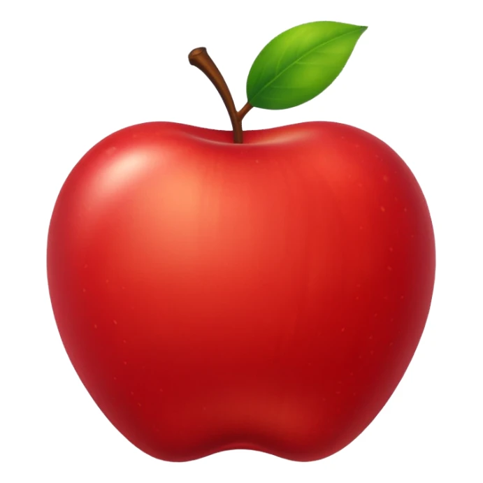 red apple sticker