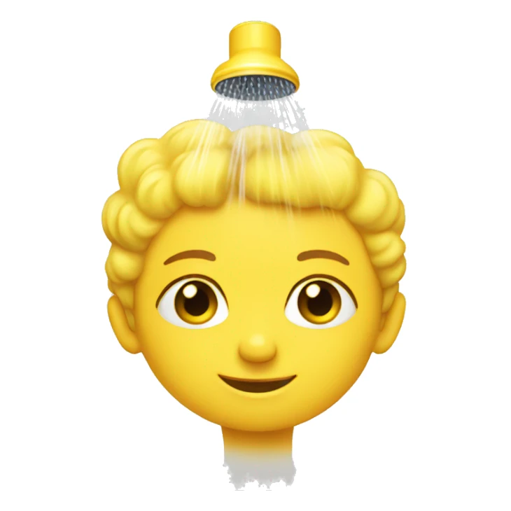 Shower yellow  sticker