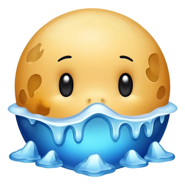 Pluto but in a blue color sticker