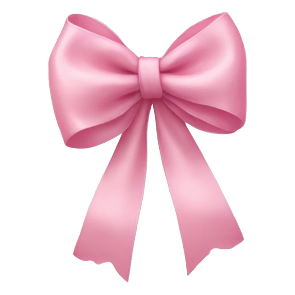 Pastel pink realistic bow sticker