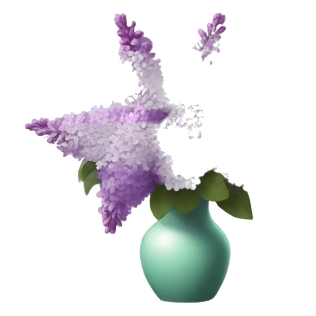 Lilacs in a vase sticker