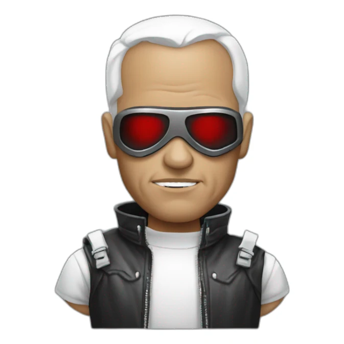 Francis pope dressed like the terminator sticker