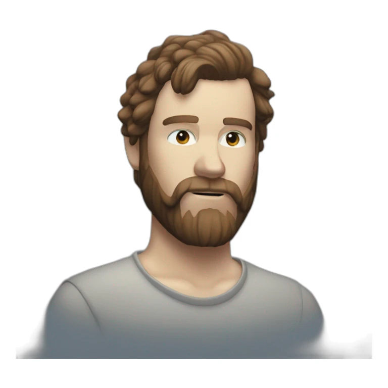 chet faker with pulled back hair sticker