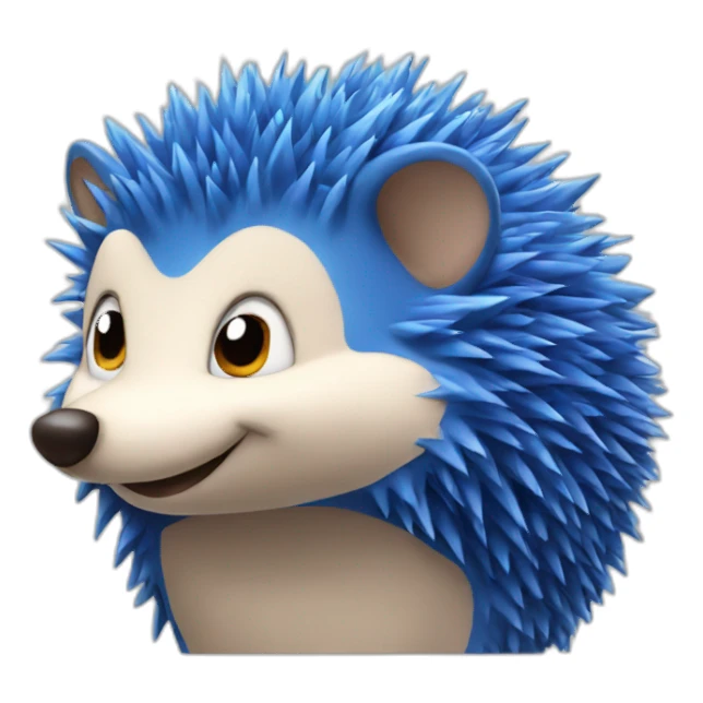 blue hedgehog sticker