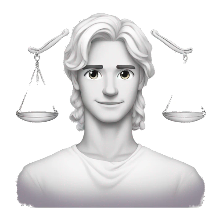 Libra line art sticker
