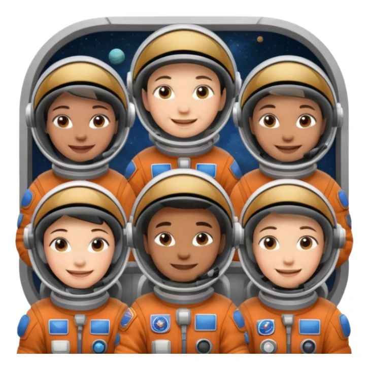 Space Station Crew, in space station sticker