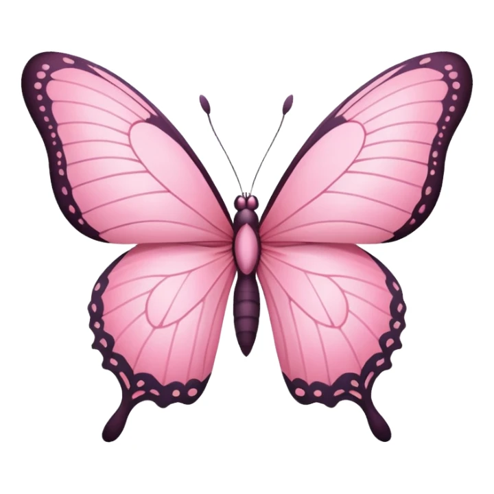 Pink butterfly sticker