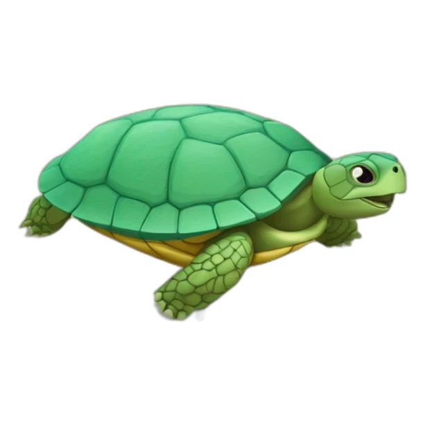Tortue sur écureuil sticker