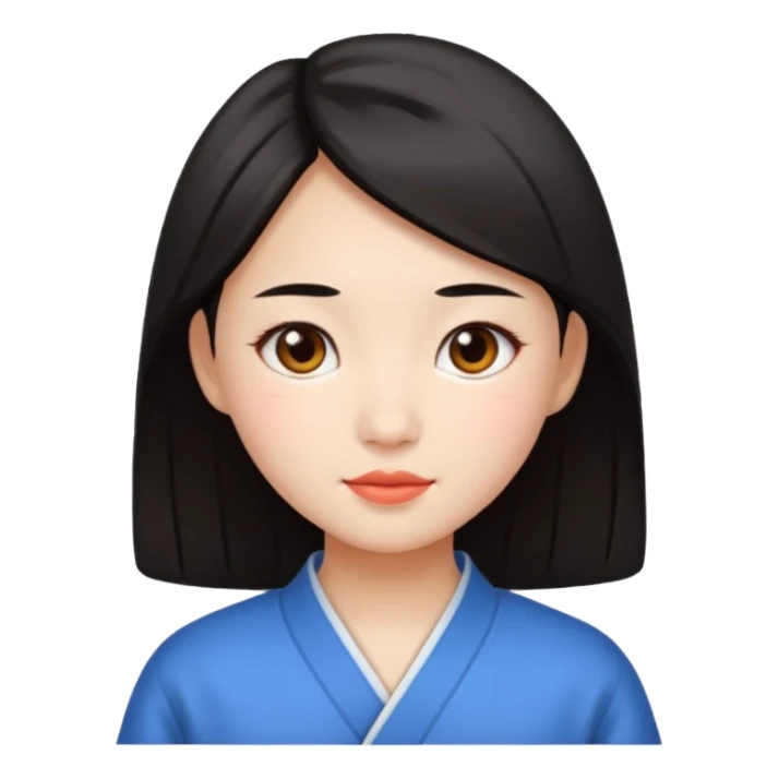 Chinese girl sticker