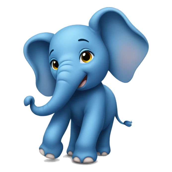 Little Blue Elephant sticker