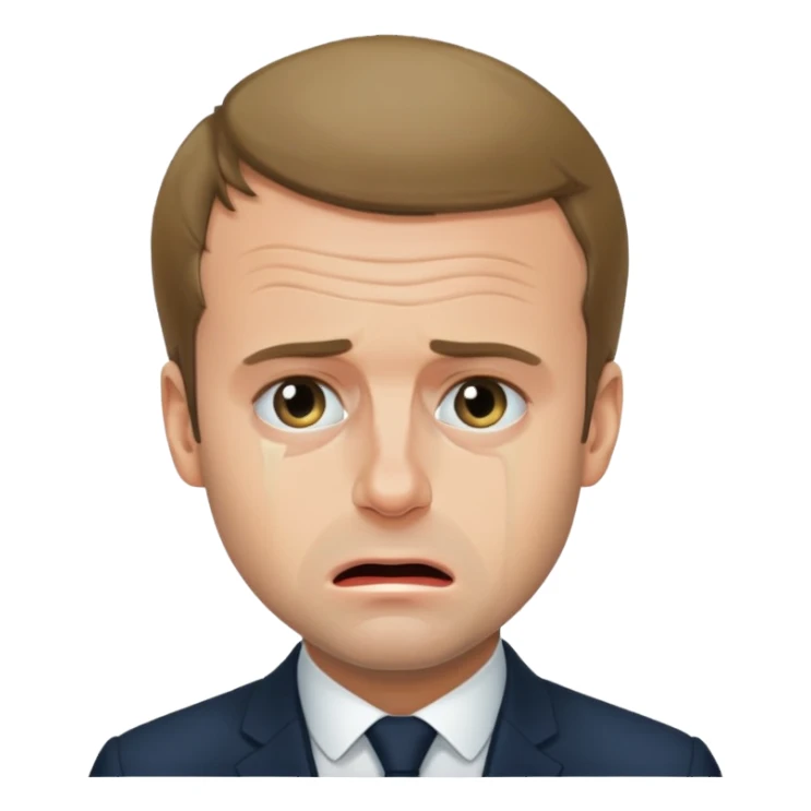 Emmanuel Macron pleure  sticker