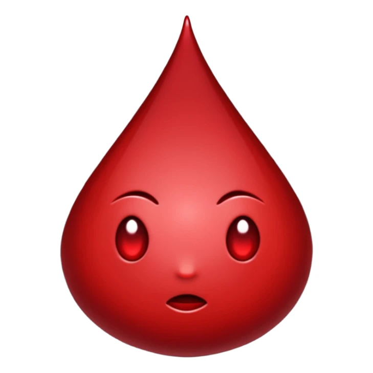 black/blood emoji sticker