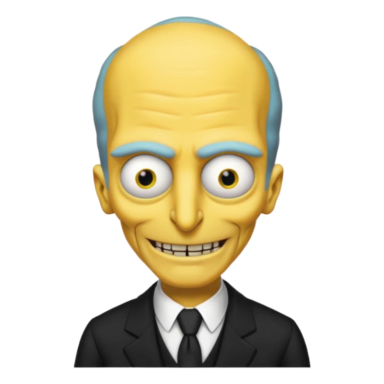 Mr. Burns, simpson. sticker