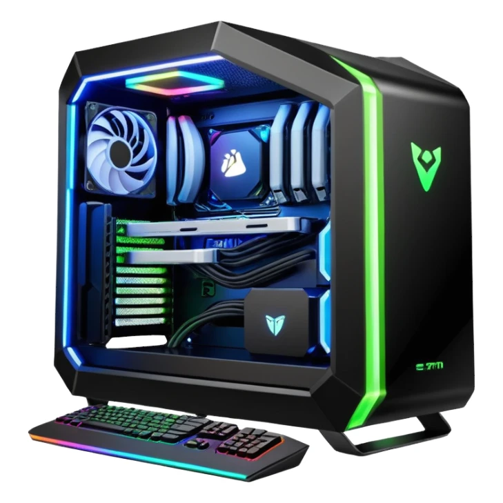 Gaming Pc with rtx 5090 sticker