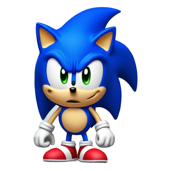 3d Sonic sticker