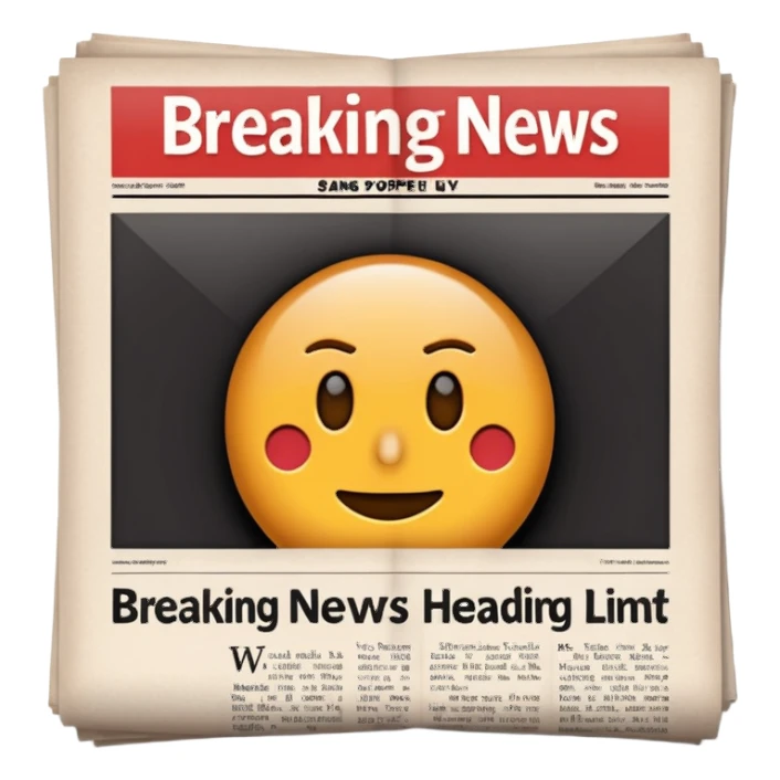 Breaking news sticker