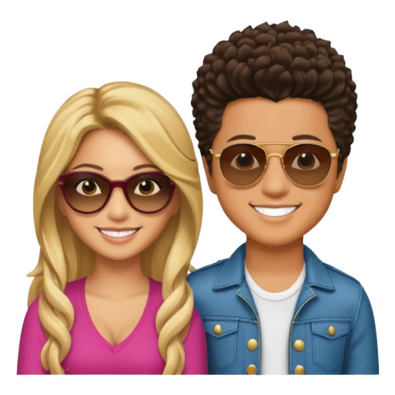 Shakira And Bruno Mars sticker