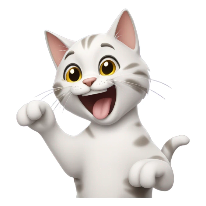 cat saying thank you sticker