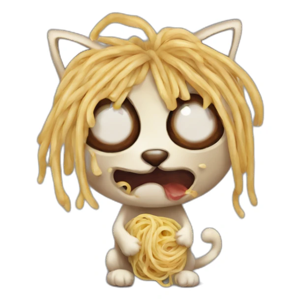 spaghett–cat-zombie sticker