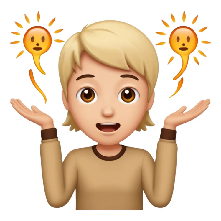 Excited but anxious  sticker