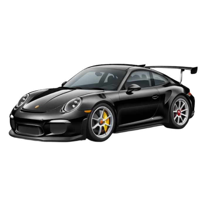 black porsche gt3 sticker