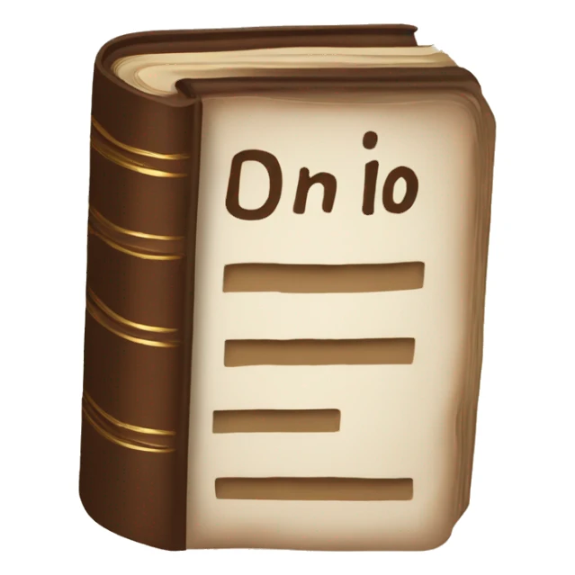 Biblia en color marron sticker