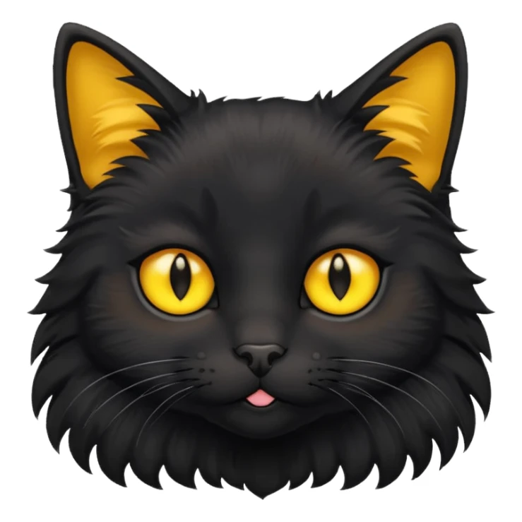 cute black cat sticker