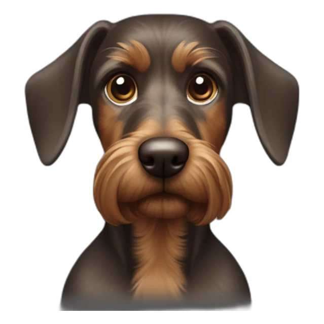 Dunkler dackel sticker